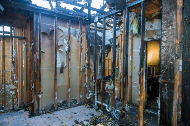 Professional Emergency Fire Cleanup technician working in Centreville, MI